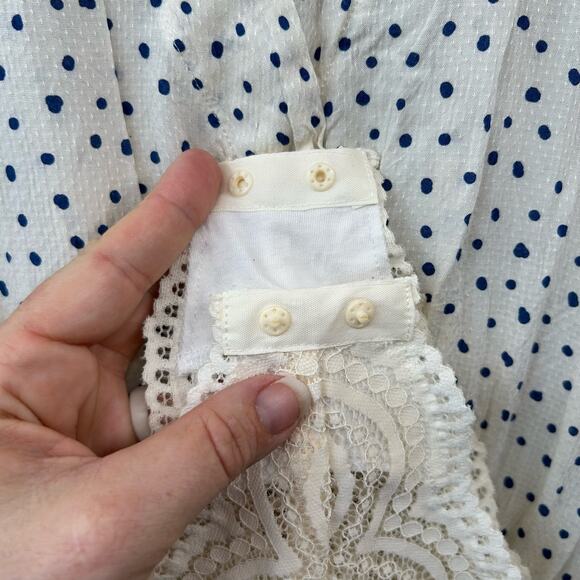 INTIMATELY FREE PEOPLE Makin Waves Bodysuit S Small Fairy Coquette Twee Dots - Picture 5 of 15